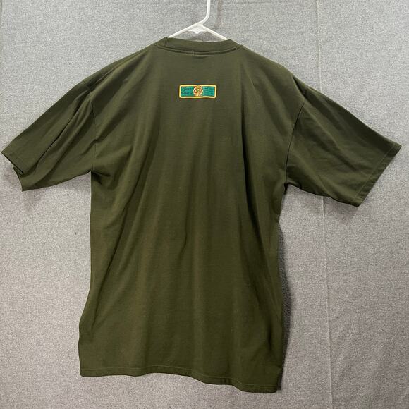 Chang Green Cotton Shirt Adult Size Extra Large Short Sleeve Casual T Shirt Mens - Picture 2 of 12